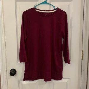 Wine colored tunic